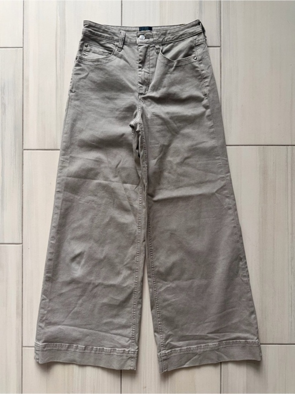 Maeve by Anthropologie Gray Wide Leg High Rise Women’s Pants Size 28